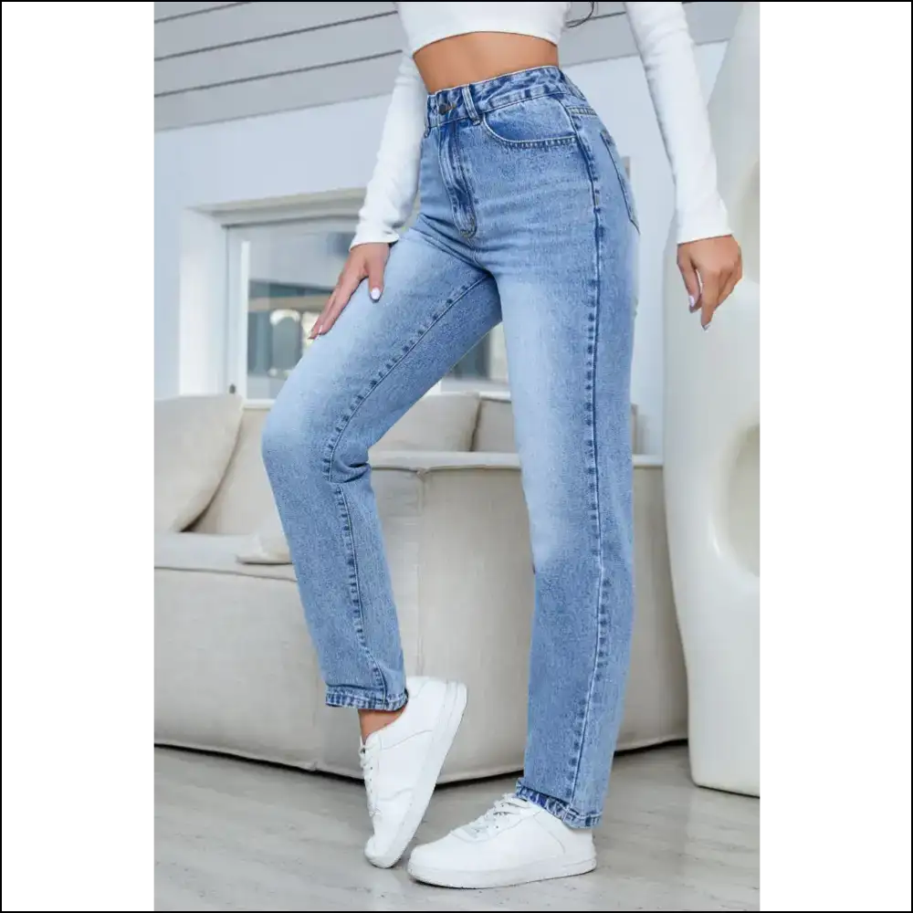 Sassy Straight Jeans: your New Pocket-sized Bestie for All Occasions! 🎉 - Jeans on Sale Worldwide Shipping