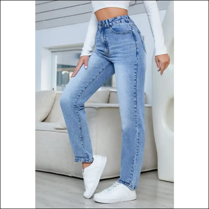 Sassy Straight Jeans: your New Pocket-sized Bestie for All Occasions! 🎉 - Jeans on Sale Worldwide Shipping