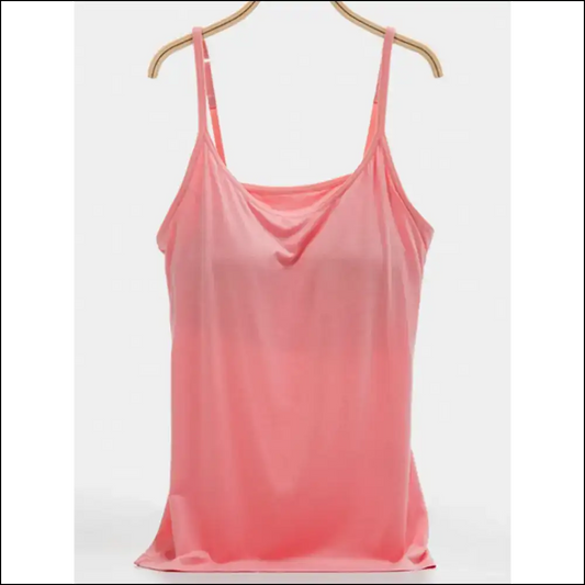 Scoop Neck Adjustable: your Daily Dose of Fab and Slightly Scandalous! 😜 - Pink / 2xl - Tank Tops on Sale Worldwide Shipping
