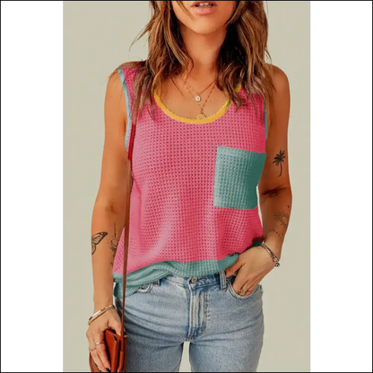 Scoop Neck Strut: where Fabulous Meets Wide Strap and Dark Humor 😜✨ - Strawberry / m - Tank Tops on Sale Worldwide Shipping