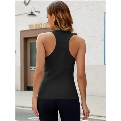 Scoop Neck Wide Strap Tank Top – Effortless Elegance - Tops on Sale Worldwide Shipping