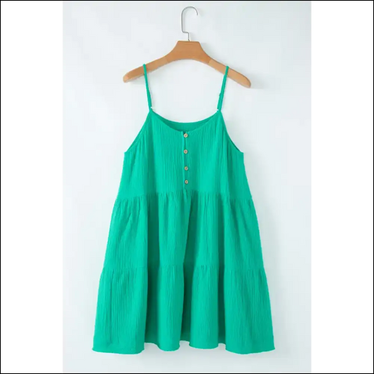 Sea Green Mini Dress: Needful Things’ ?Accidentally Fabulous’ 👗✨ - s - Short Dresses on Sale Worldwide Shipping