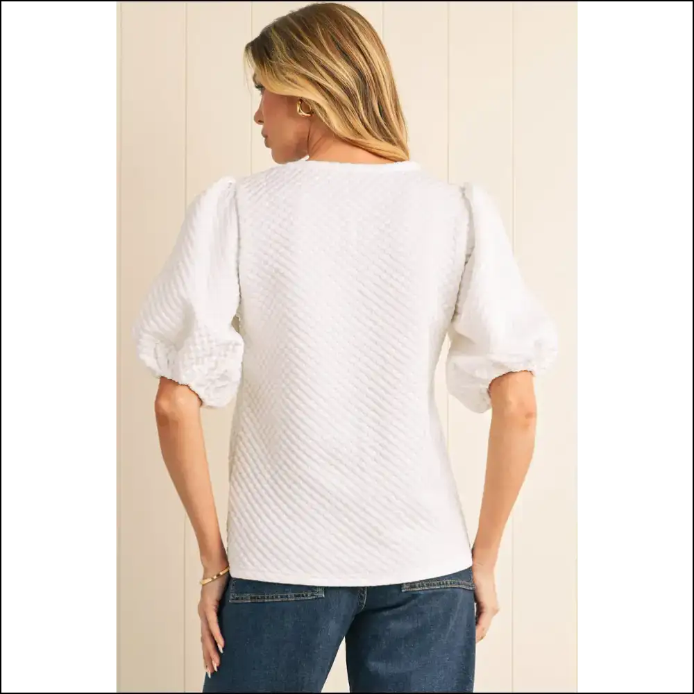 Sea Green Puff Sleeve Blouse Instant Compliment Generator - Blouses on Sale Worldwide Shipping