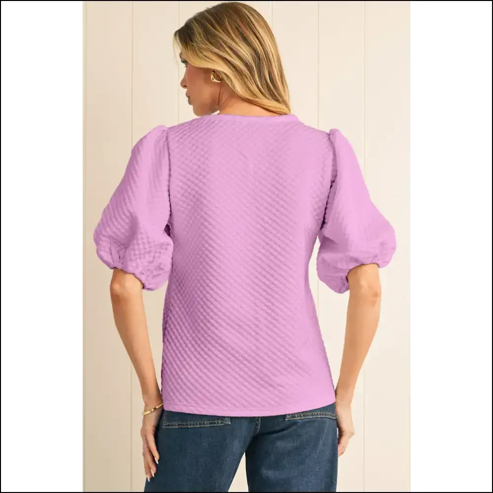 Sea Green Puff Sleeve Blouse Instant Compliment Generator - Blouses on Sale Worldwide Shipping