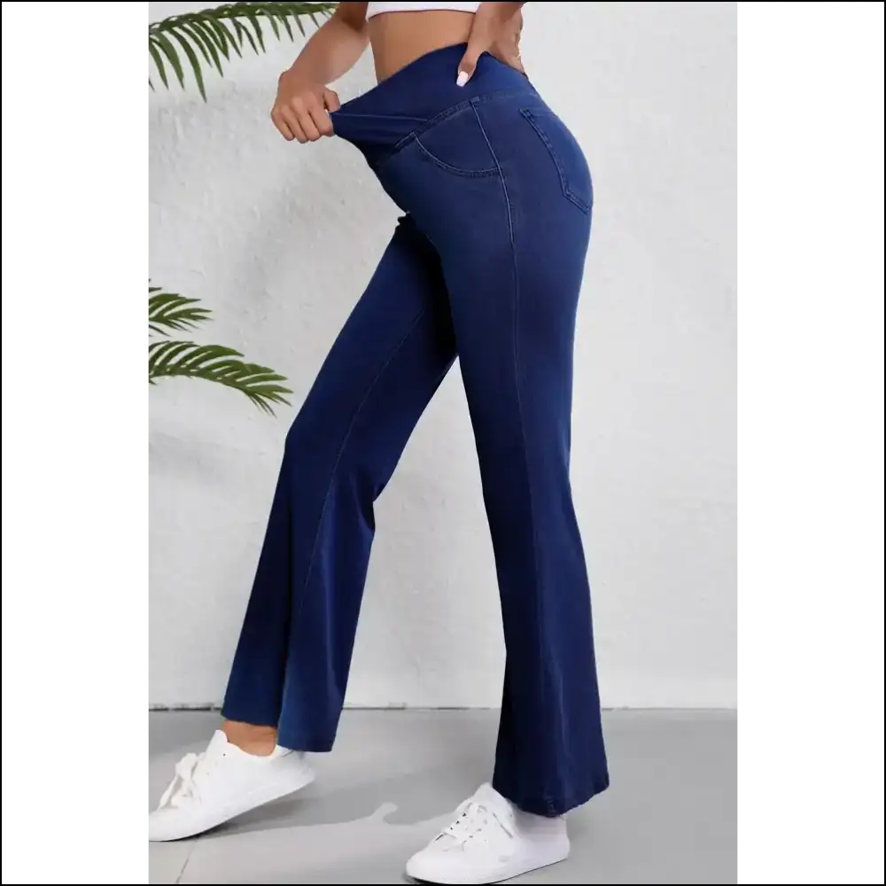 Shake your Curves in Asymmetric Waist Flare Jeans from Needful Things! 😏👖✨ - on Sale Worldwide Shipping