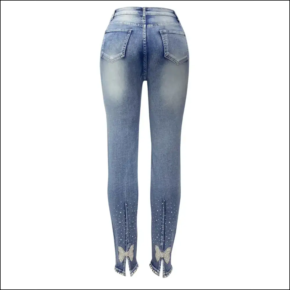 Shine Like a Star in Glam Rhinestone Skinny Jeans - Sparkle & Stun! ✨ - on Sale Worldwide Shipping