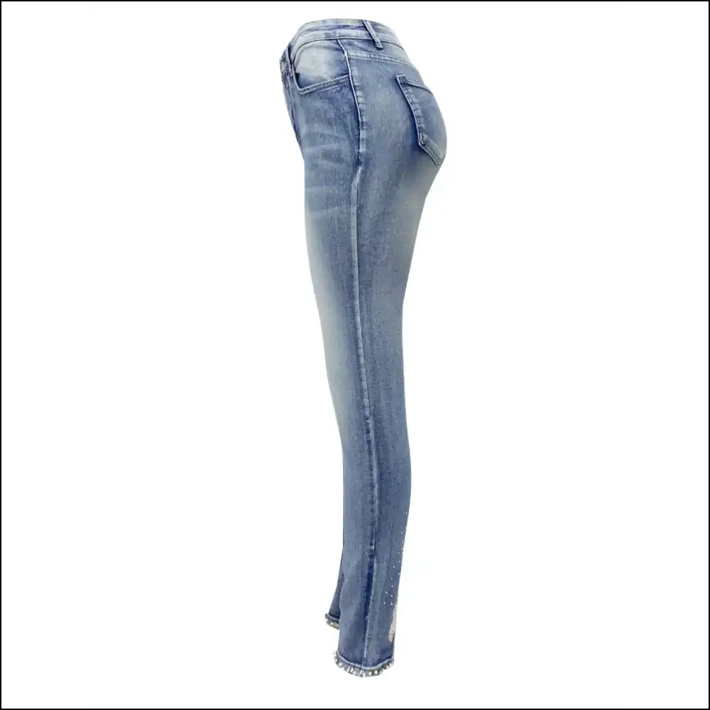 Shine Like a Star in Glam Rhinestone Skinny Jeans - Sparkle & Stun! ✨ - on Sale Worldwide Shipping