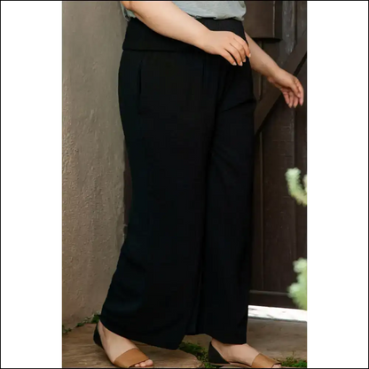 Shirred High Waist Wide Leg Pants: Making your Butt Look Good. Needful Things. 🍑 - Pants on Sale Worldwide Shipping