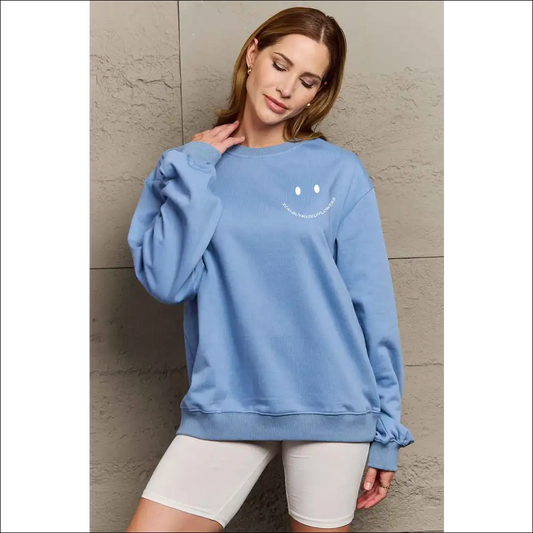 I can Buy Myself Flowers Graphic Sweatshirt - Dirty Blue / 3xl - Sweatshirts & Hoodies on Sale Worldwide Shipping