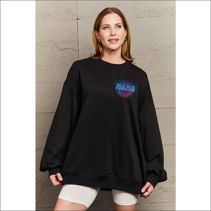 Simply Love Full Size Mama Graphic Sweatshirt - Sweatshirts & Hoodies on Sale Worldwide Shipping