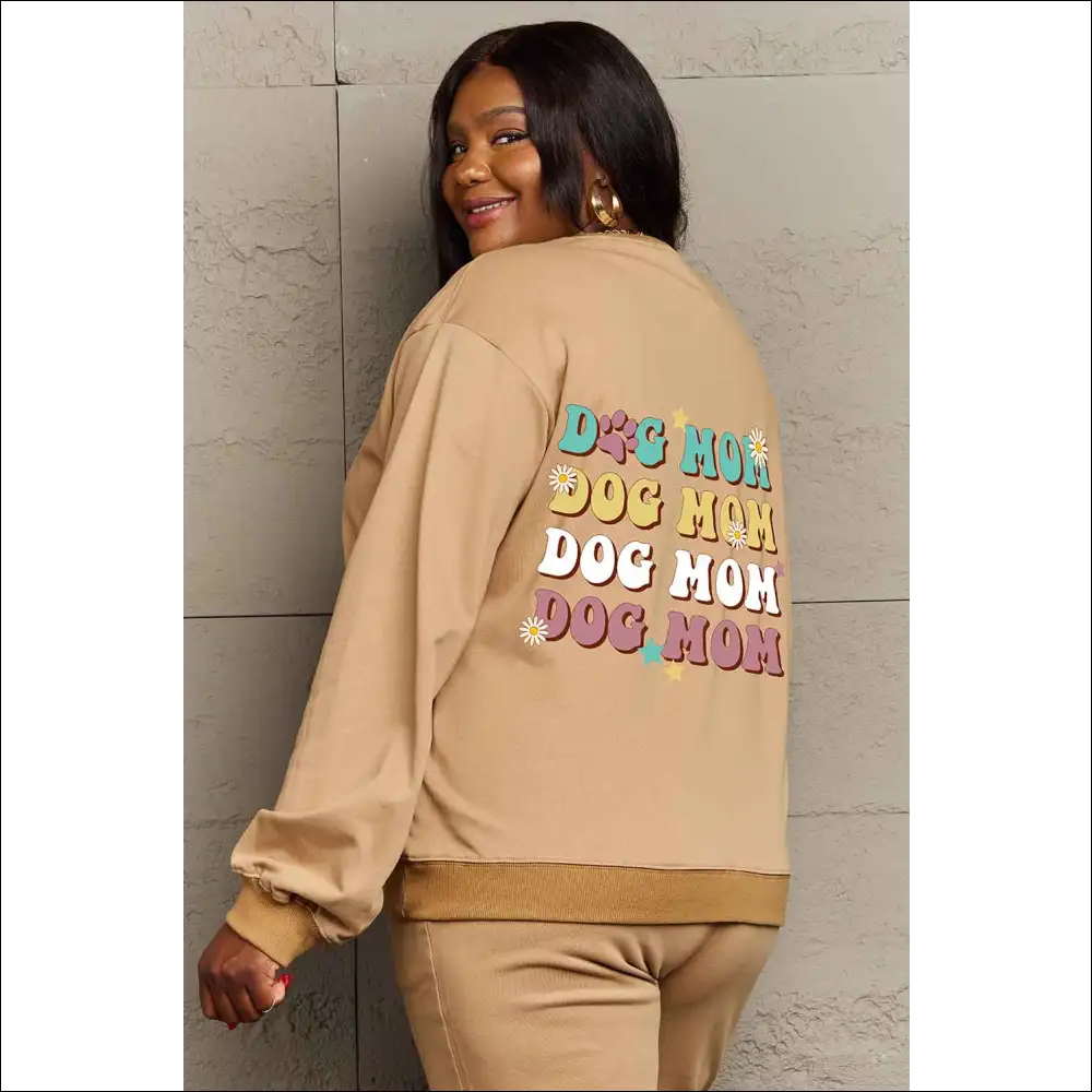 Simply Love Dog Mom Graphic Sweatshirt - Sweatshirts & Hoodies on Sale Worldwide Shipping