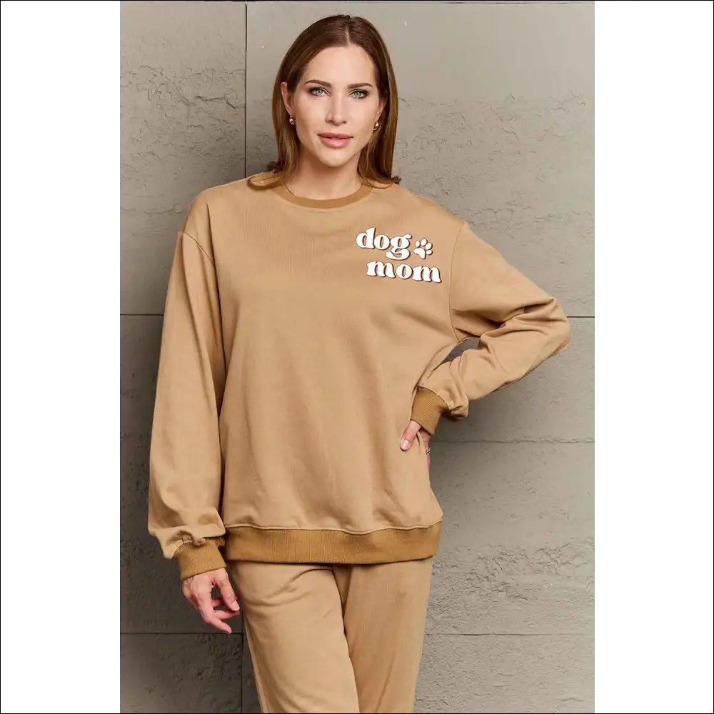 Simply Love Dog Mom Graphic Sweatshirt - Sweatshirts & Hoodies on Sale Worldwide Shipping