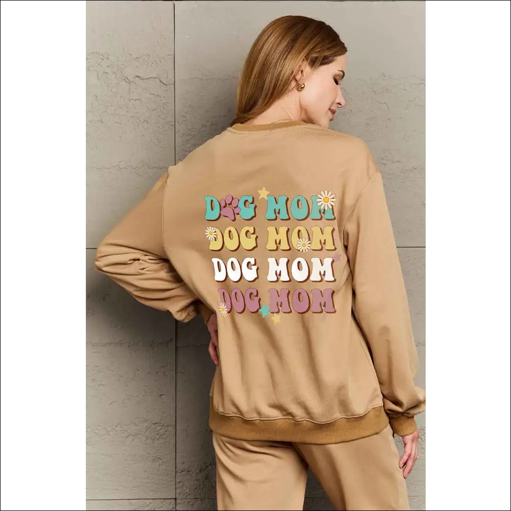Simply Love Dog Mom Graphic Sweatshirt - Sweatshirts & Hoodies on Sale Worldwide Shipping