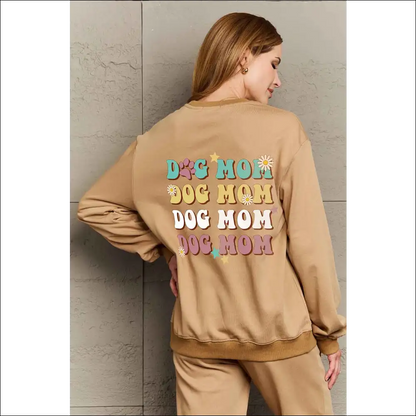 Simply Love Dog Mom Graphic Sweatshirt - Sweatshirts & Hoodies on Sale Worldwide Shipping