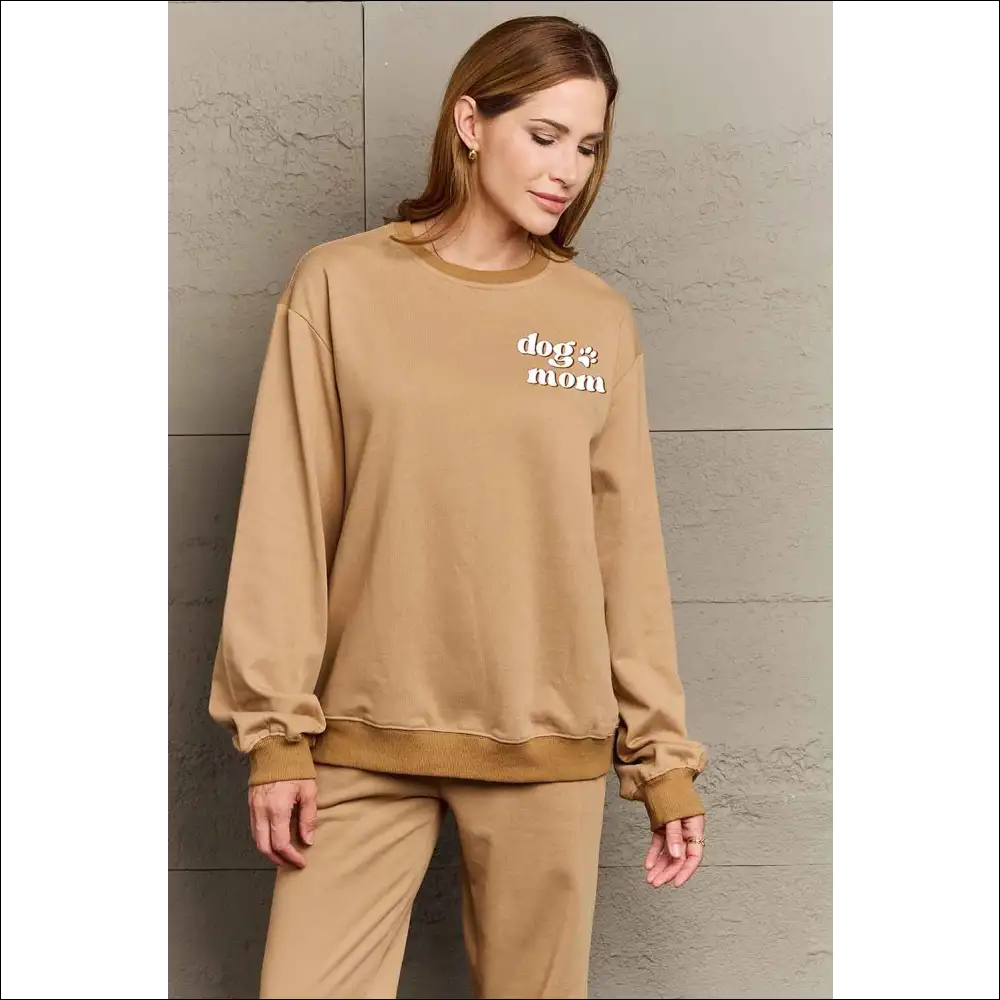 Simply Love Dog Mom Graphic Sweatshirt - Sweatshirts & Hoodies on Sale Worldwide Shipping