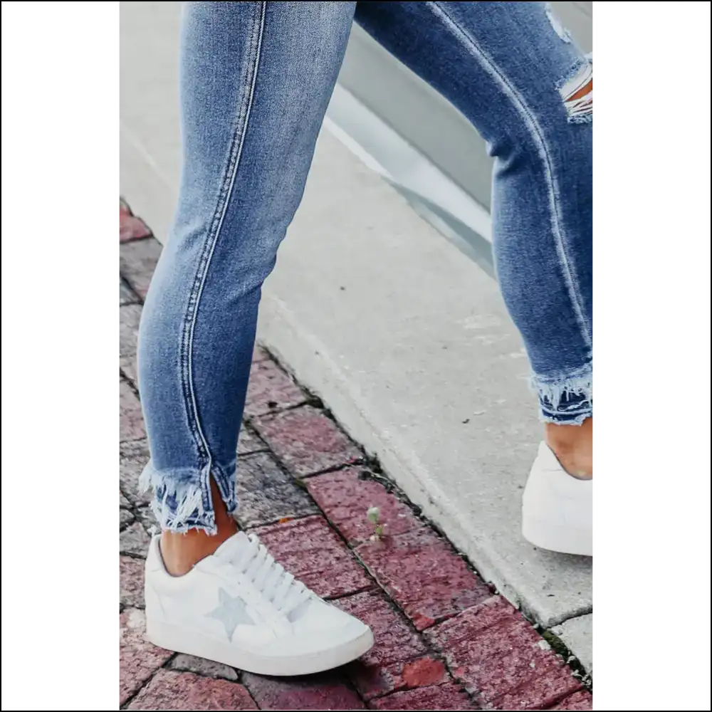 Skinny Jeans so Good They’re Distressed Hem Cropped 😈 Needful Things - on Sale Worldwide Shipping