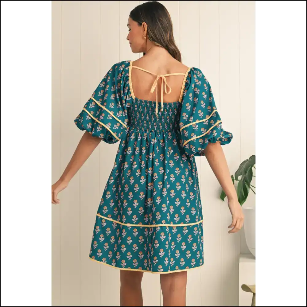 Skobeloff Floral Pleated Mini Dress: from ?Meh’ to ?Marry Me’ 💐 - Short Dresses on Sale Worldwide Shipping