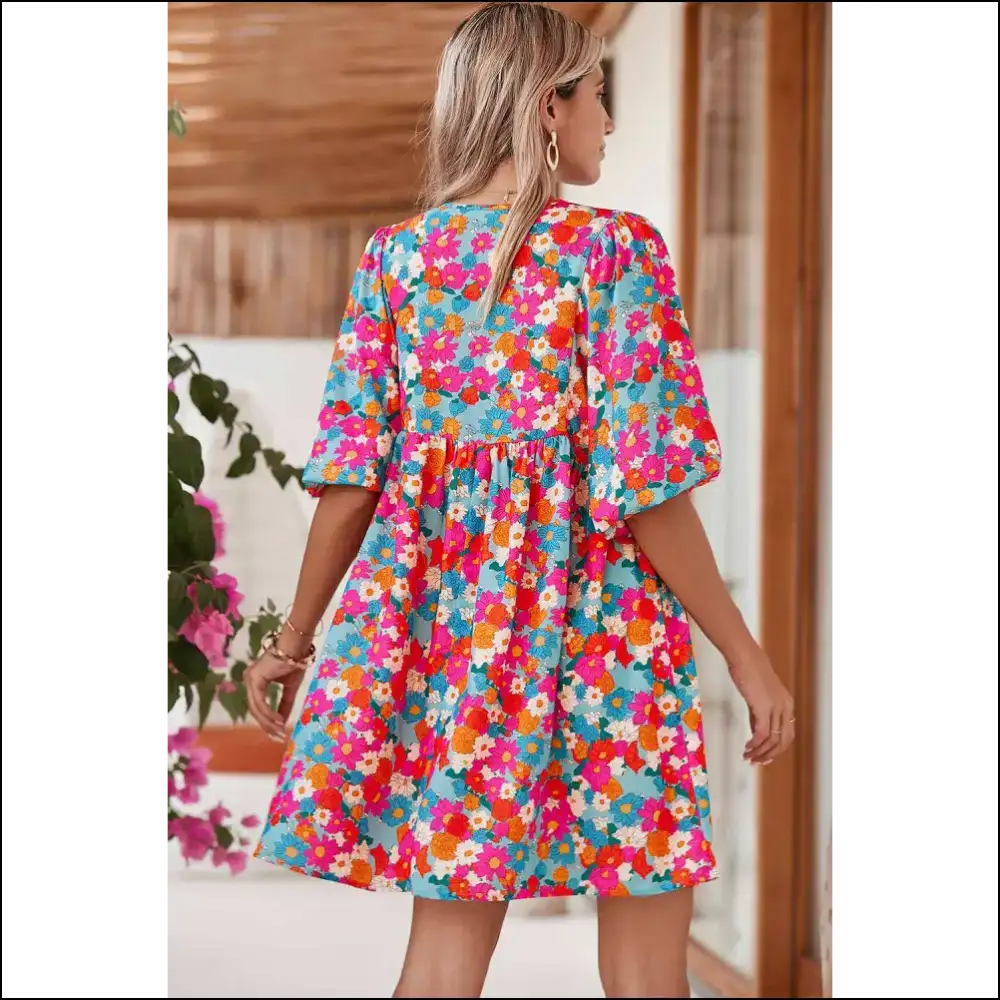 Sky Blue Boho Dress: Bohemian Rhapsody in (Cute!) - Short Dresses on Sale Worldwide Shipping
