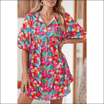 Sky Blue Boho Dress: Bohemian Rhapsody in (Cute!) - s - Short Dresses on Sale Worldwide Shipping