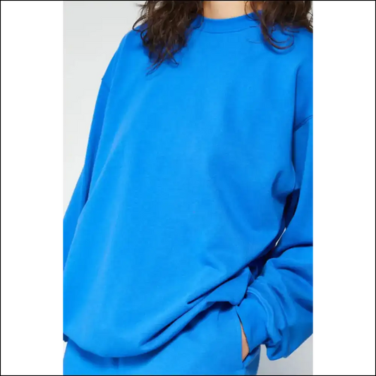 Sky Blue Casual Round Neck: Finally a Sweatshirt that Loves you Back () 💙 - s - Sweatshirts & Hoodies on Sale Worldwide Shipping