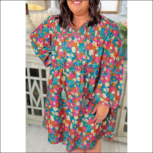 Sky Blue Floral Size Mini Dress: Cotton Candy Clouds! Needful Things ?️ - 1x - Plus Dresses on Sale Worldwide Shipping