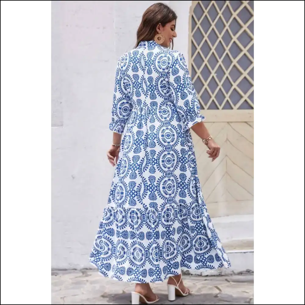Sky Blue Maxi Dress: Queen Size Dress? we Got you Boo! 👑 - Plus Dresses on Sale Worldwide Shipping