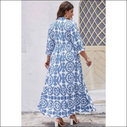 Sky Blue Maxi Dress: Queen Size Dress? we Got you Boo! 👑 - Plus Dresses on Sale Worldwide Shipping