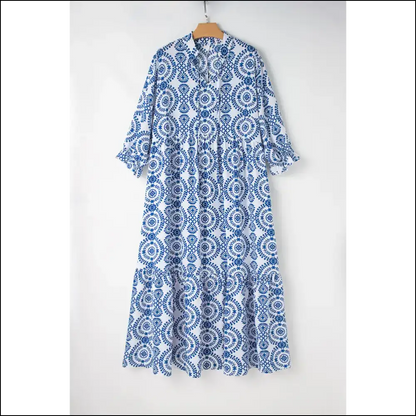 Sky Blue Maxi Dress: Queen Size Dress? we Got you Boo! 👑 - Plus Dresses on Sale Worldwide Shipping