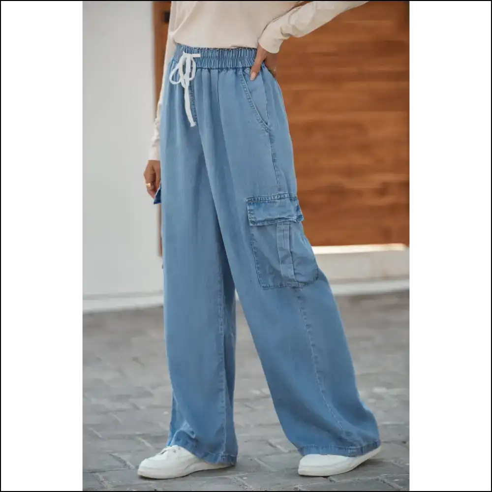 Sky Blue Wide Leg Jeans: Pants so Good They’re Magical ✨ Women’s Fashion - Jeans on Sale Worldwide Shipping