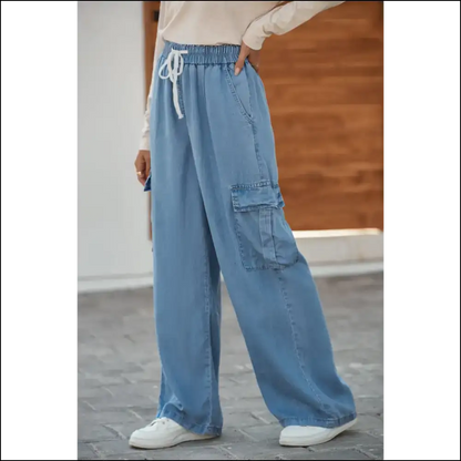 Sky Blue Wide Leg Jeans: Pants so Good They’re Magical ✨ Women’s Fashion - Jeans on Sale Worldwide Shipping