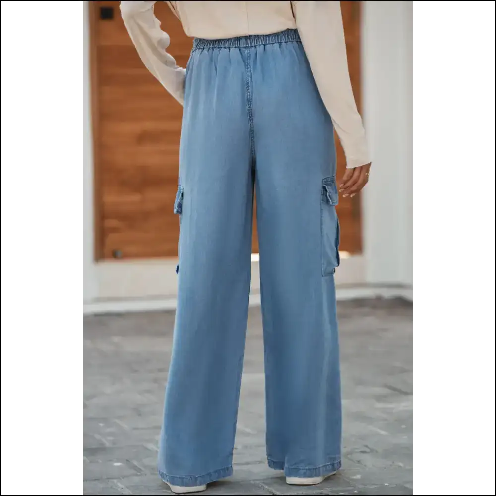 Sky Blue Wide Leg Jeans: Pants so Good They’re Magical ✨ Women’s Fashion - Jeans on Sale Worldwide Shipping