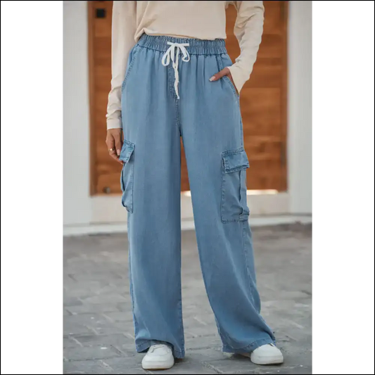 Sky Blue Wide Leg Jeans: Pants so Good They’re Magical ✨ Women’s Fashion - s - Jeans on Sale Worldwide Shipping