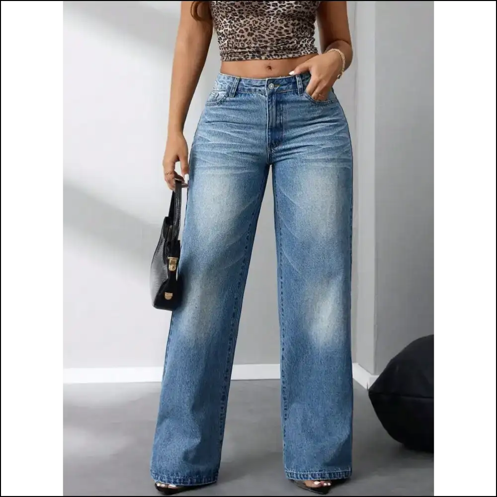 Slide Into Comfort: Needful Things Wide Leg Jeans for Cloud-like Vibes - on Sale Worldwide Shipping