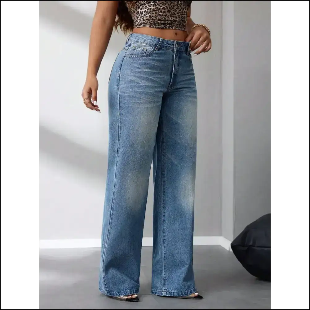 Slide Into Comfort: Needful Things Wide Leg Jeans for Cloud-like Vibes - on Sale Worldwide Shipping