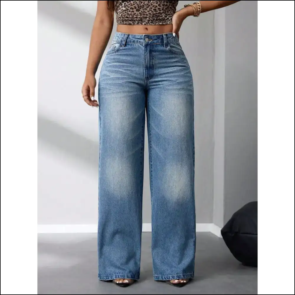 Slide Into Comfort: Needful Things Wide Leg Jeans for Cloud-like Vibes - on Sale Worldwide Shipping