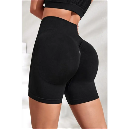 Chic Slim Fit High Waist Active Shorts - on Sale Worldwide Shipping
