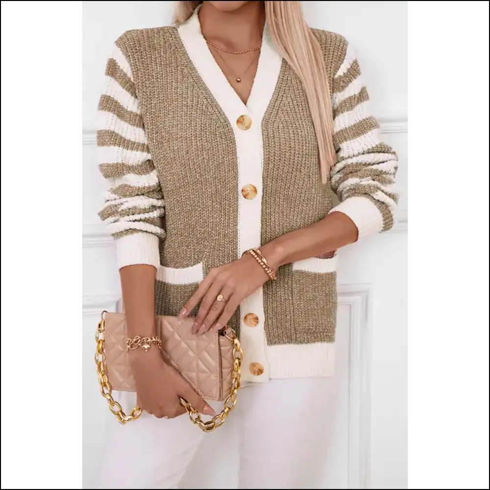 Smoke Gray Striped Cardigan: from ?Meh’ to ?Marry Me!’ Needful Things - s - Cardigans on Sale Worldwide Shipping