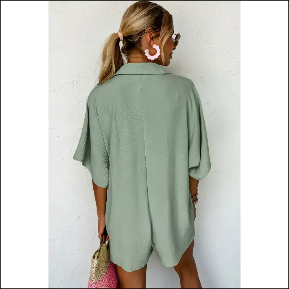 Spinach Green Loose Pocket Romper: Ironic Fashion Disaster? 🥬 Needful Things - Rompers Jumpsuits & on Sale Worldwide Shipping