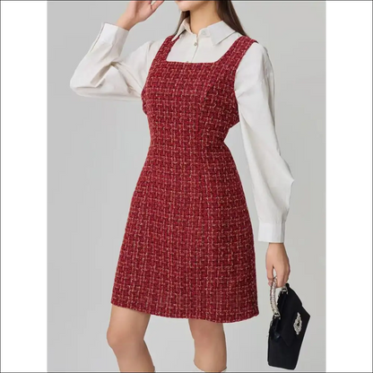 Chic Square Neck Wide Strap Dress - Dresses on Sale Worldwide Shipping