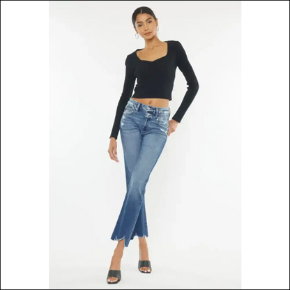 Squeeze Into Style: Kancan High Rise Slim Straight Jeans – Pants of Dreams! 😄👖 - on Sale Worldwide Shipping