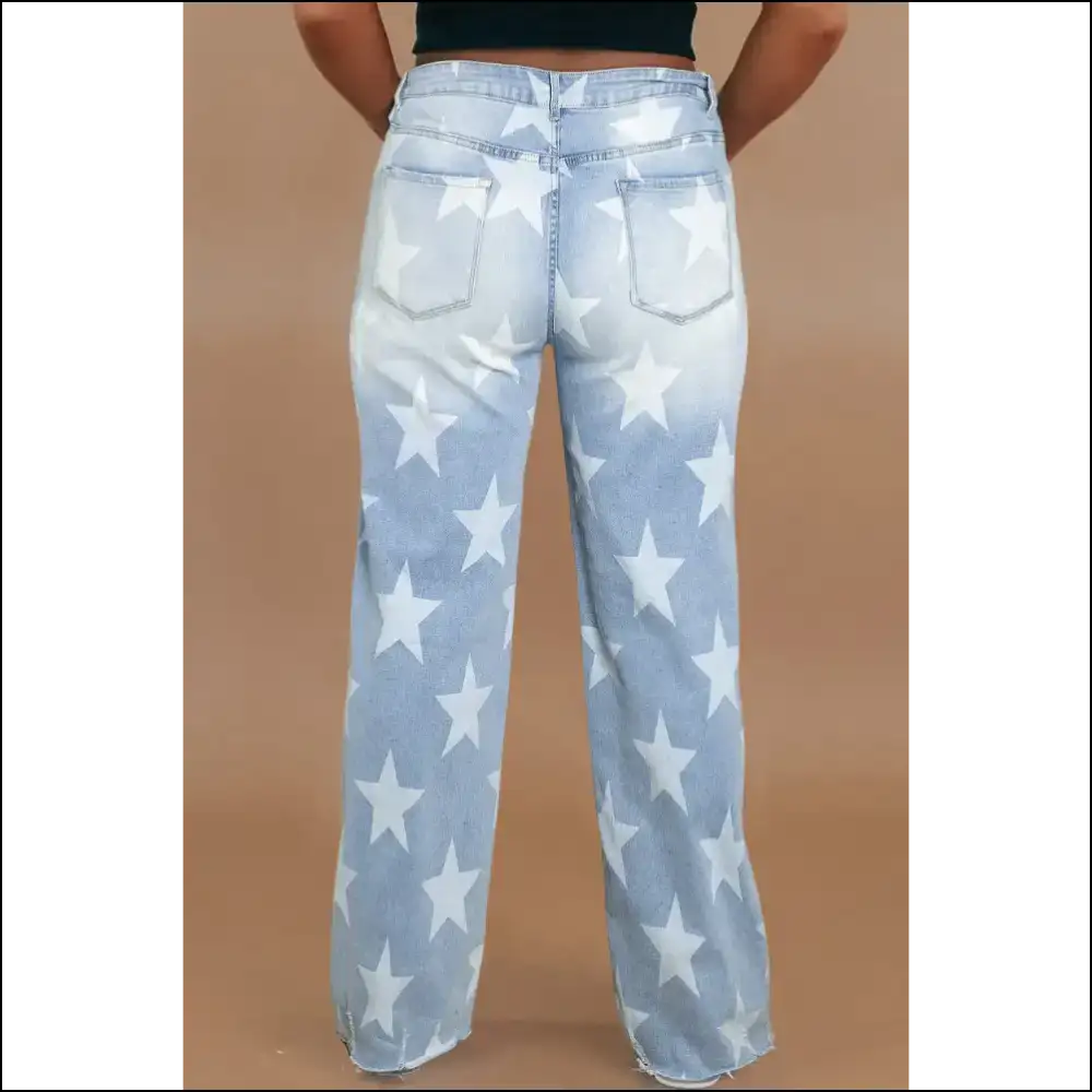 Star Straight Leg Jeans: Because your Curves Deserve to Shine Af! 🌟👖 - Jeans on Sale Worldwide Shipping