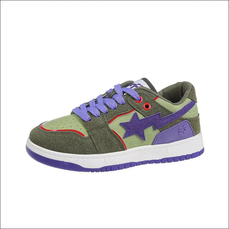 Starry Lace-up Athletic Sneakers - Shoes on Sale Worldwide Shipping
