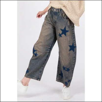 Step Into Star Quality with Needful Things Fig Wide Leg Jeans 😂🌟 - on Sale Worldwide Shipping