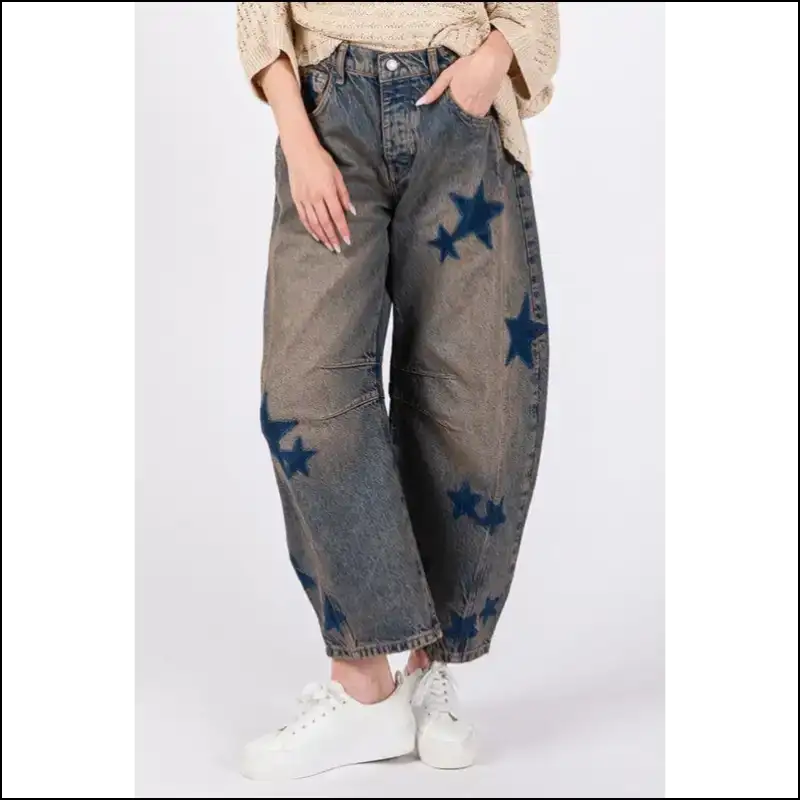 Step Into Star Quality with Needful Things Fig Wide Leg Jeans 😂🌟 - on Sale Worldwide Shipping