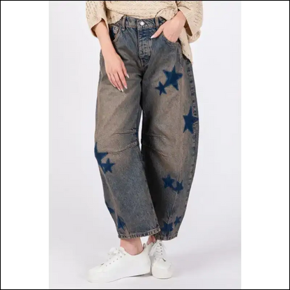 Step Into Star Quality with Needful Things Fig Wide Leg Jeans 😂🌟 - on Sale Worldwide Shipping