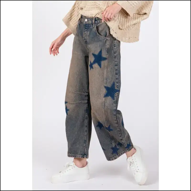 Step Into Star Quality with Needful Things Fig Wide Leg Jeans 😂🌟 - on Sale Worldwide Shipping