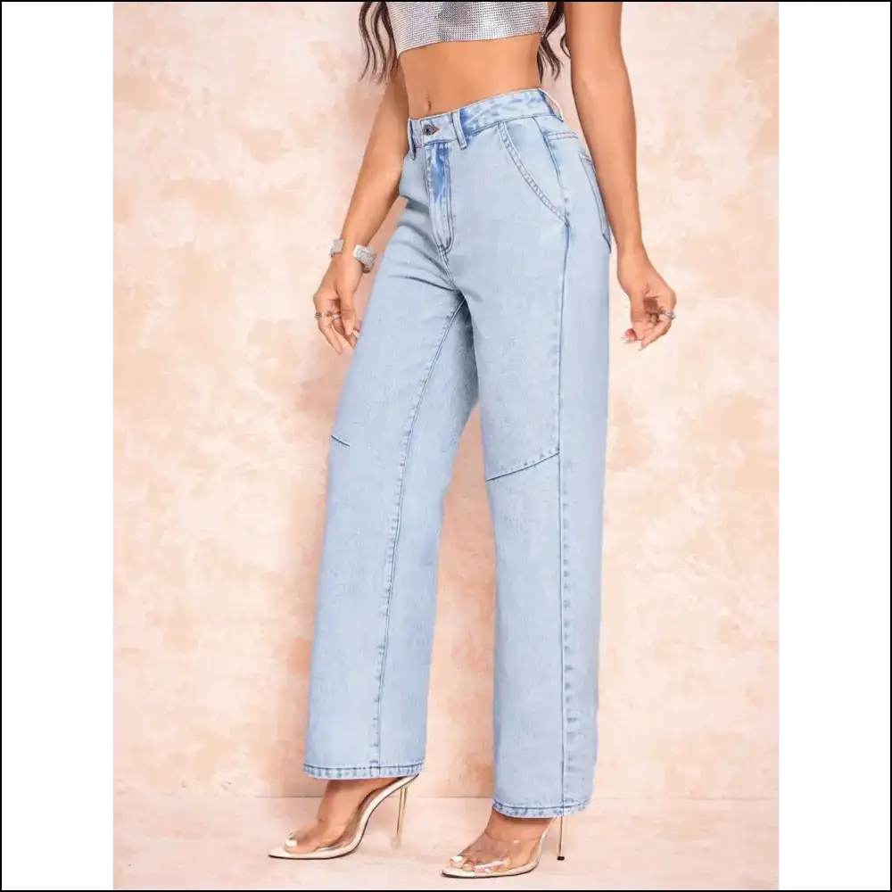 Straight Leg Jeans that Make you Feel Like a Supermodel not Sausage 🎉👖 - on Sale Worldwide Shipping