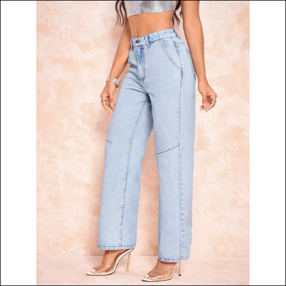 Straight Leg Jeans that Make you Feel Like a Supermodel not Sausage 🎉👖 - on Sale Worldwide Shipping