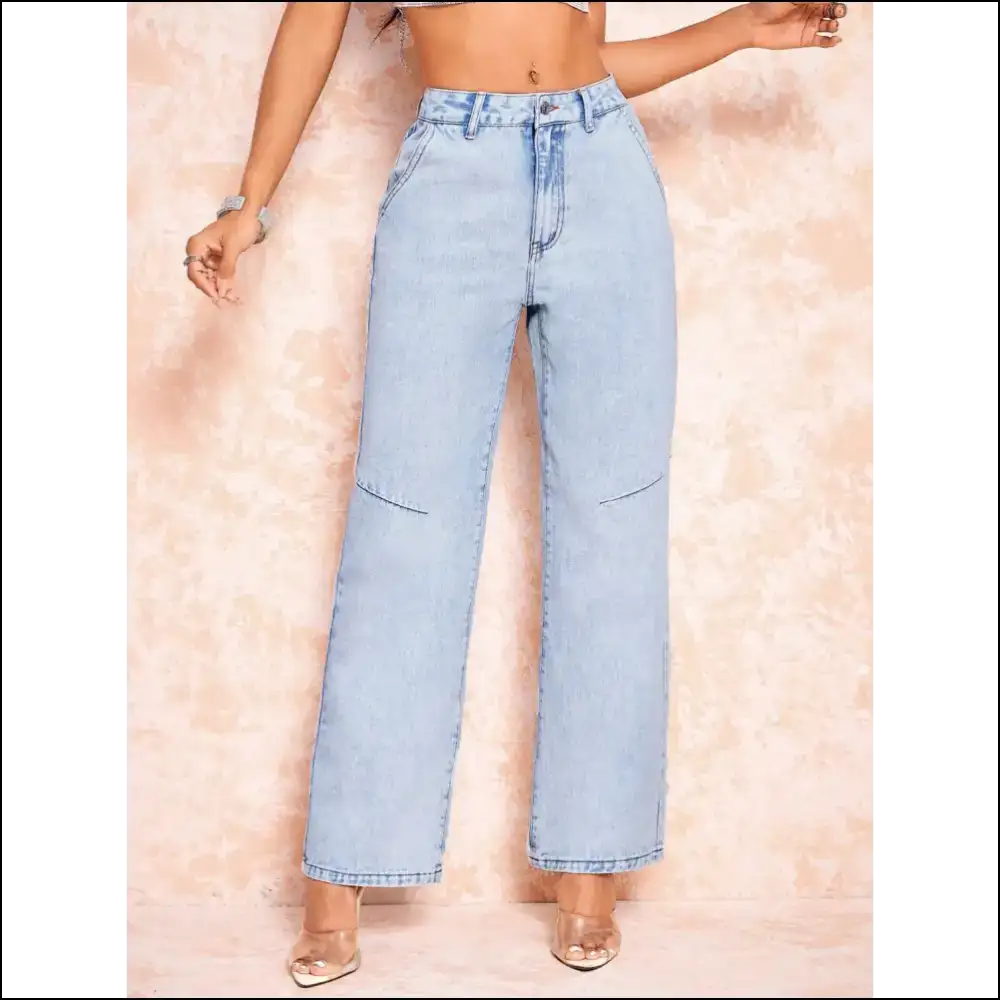 Straight Leg Jeans that Make you Feel Like a Supermodel not Sausage 🎉👖 - on Sale Worldwide Shipping