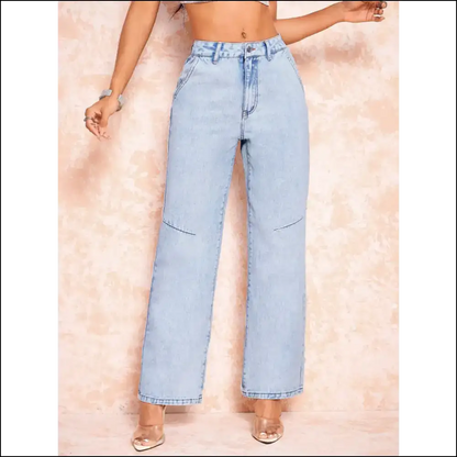 Straight Leg Jeans that Make you Feel Like a Supermodel not Sausage 🎉👖 - on Sale Worldwide Shipping